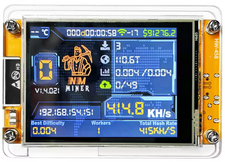 Bitcoin Lottery Solo Miner - NerdMiner